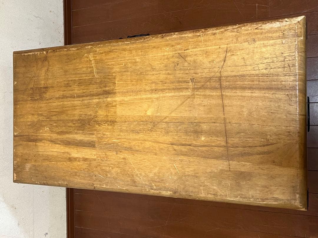 【ヴィンテージ】木製収納箱　ベンチ　長持