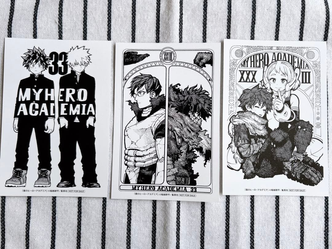 ヒロアカ 33巻 特典 ポストカード 3枚セット - メルカリ