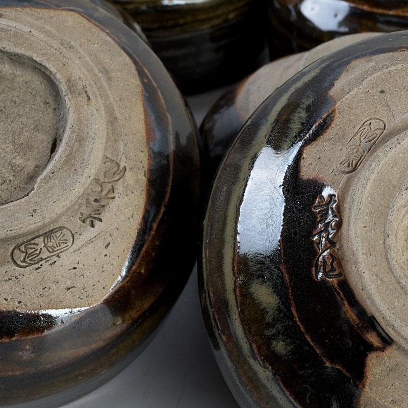 茶道具 高取焼 数茶碗 在銘 七客 時代箱 M 9412D - メルカリ