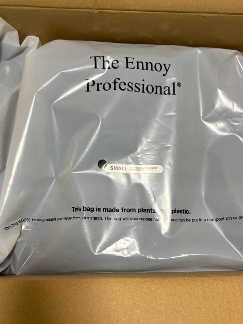 トップス ENNOY PROFESSIONAL FLEECE VEST BLACK S