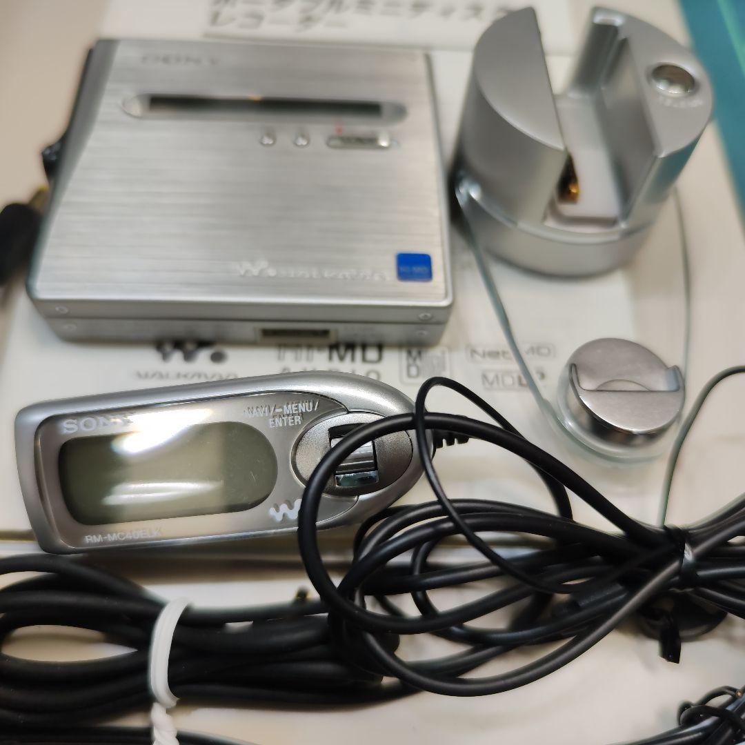 SONY Hi-MD 録再 MZ-NH1 Batt.2個、1GB Disk1個