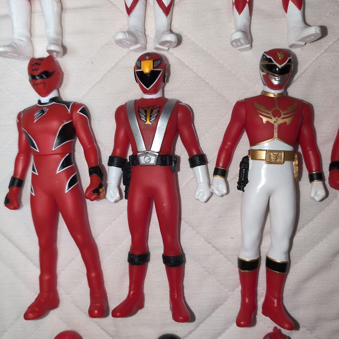 戦隊ヒーローソフビ◆レッド18体セット