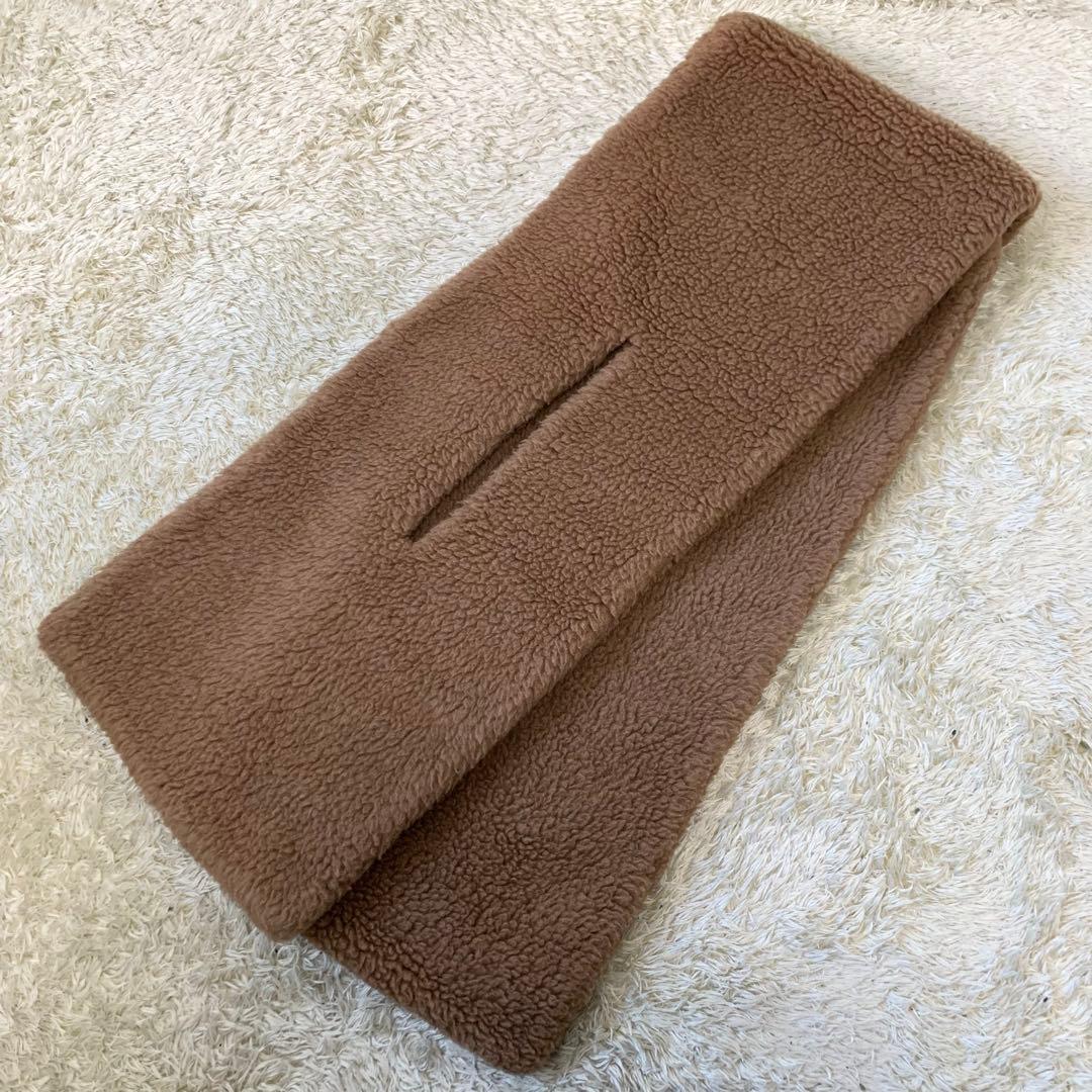 MaxMara マックスマーラ テディベア マフラー ストール キャメル