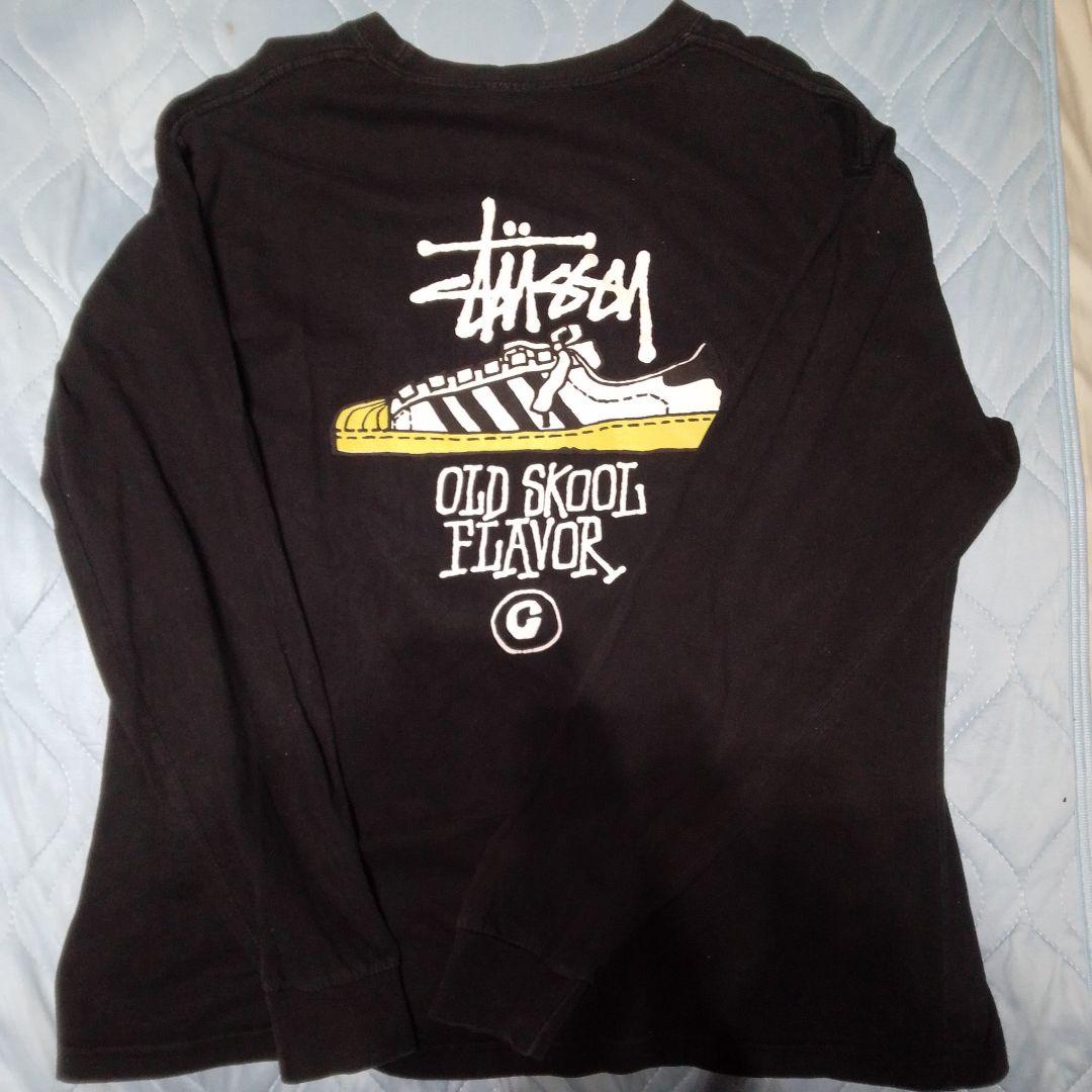Stussy OLD SKOOL FLAVOR Tシャツ Lブラックコラボ限定