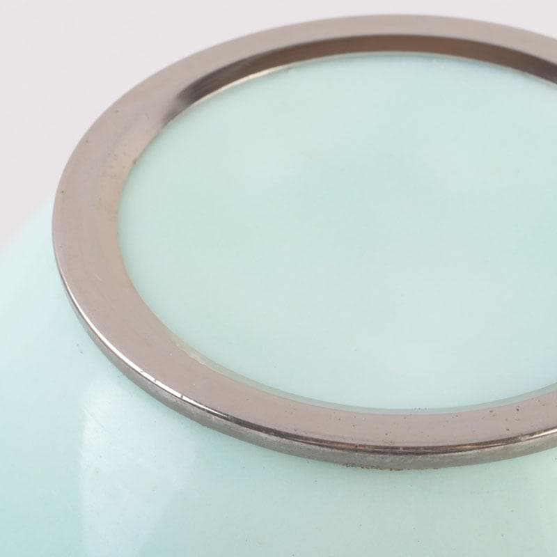 七宝焼 花文 花瓶 唐木台付 共箱 V 9254