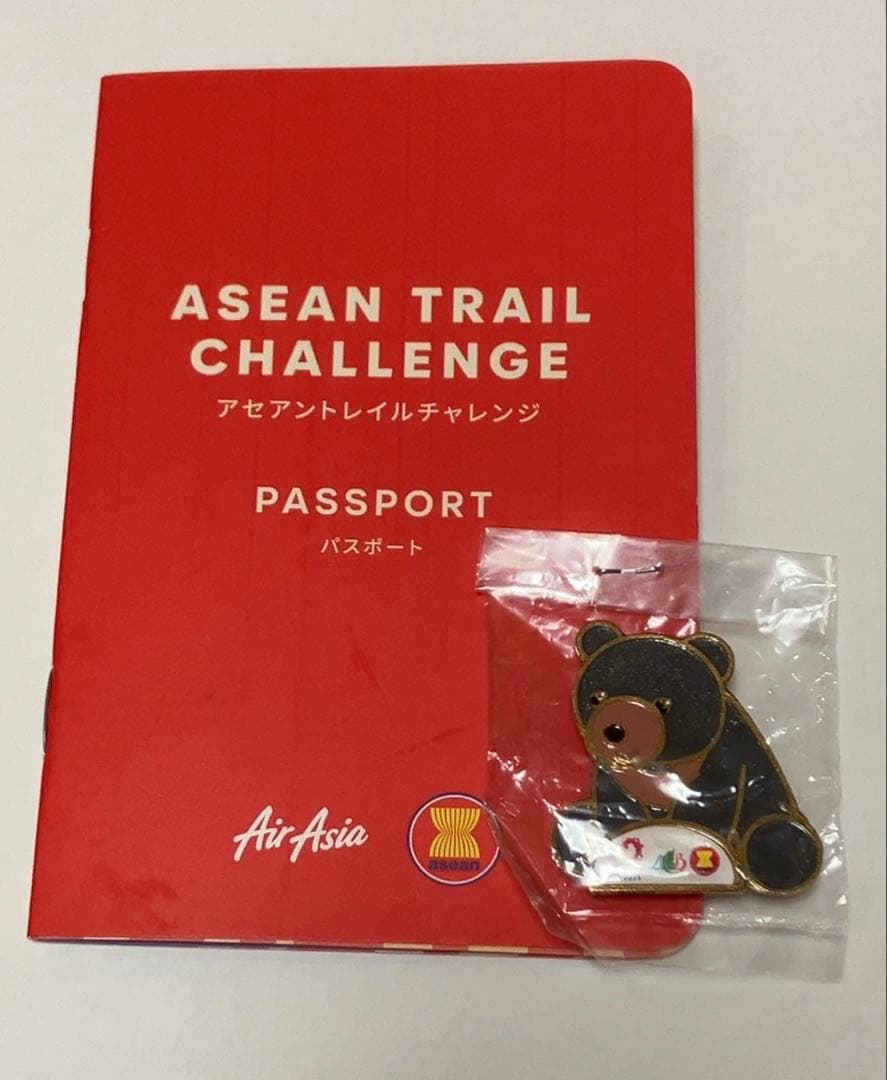 アセアン トレイルチャレンジ【クマ 】ピンバッジ【ASEAN限定非売品