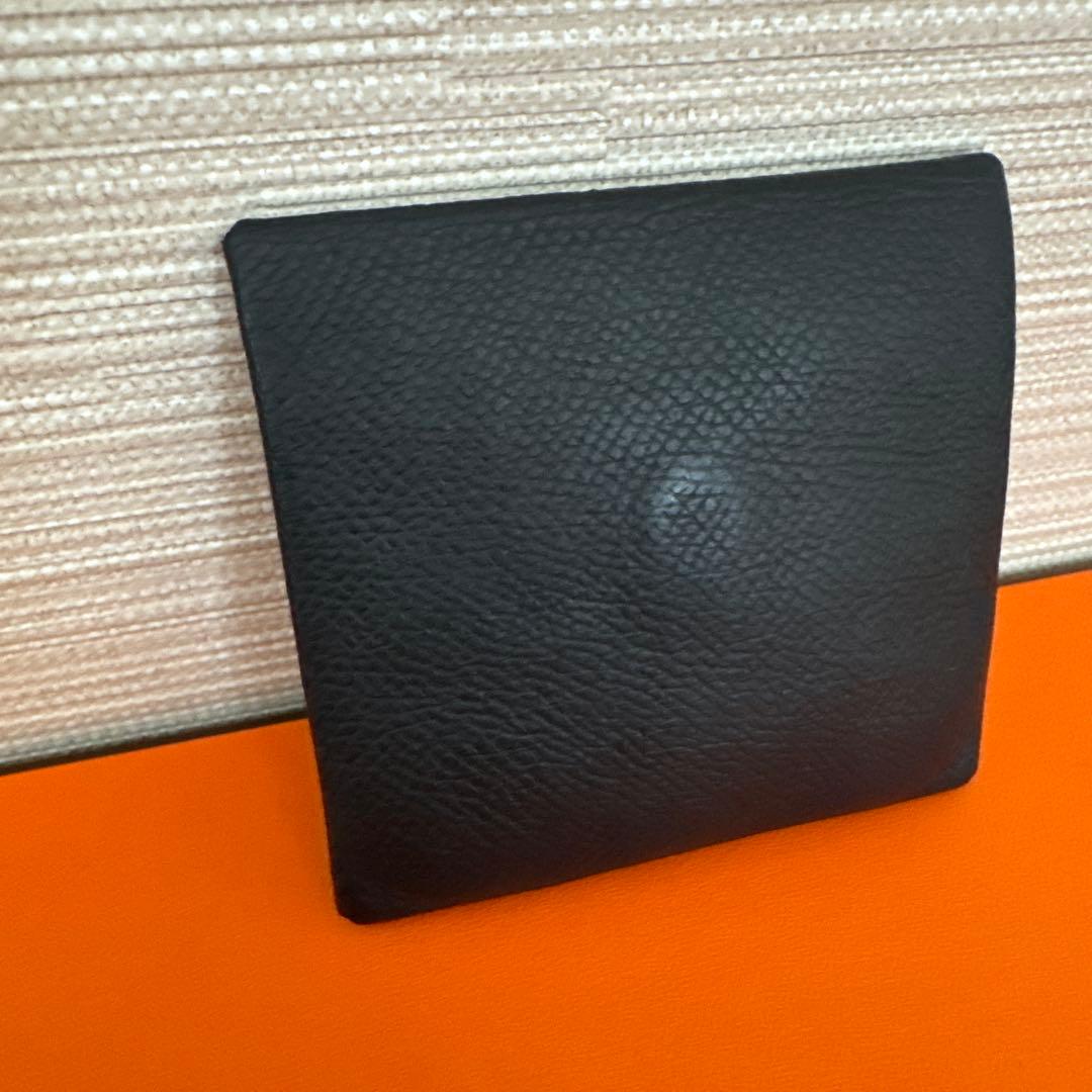 ‼️‼️‼️HERMES バスティア　ノアール‼️‼️‼️ブラック　レザー　ケース