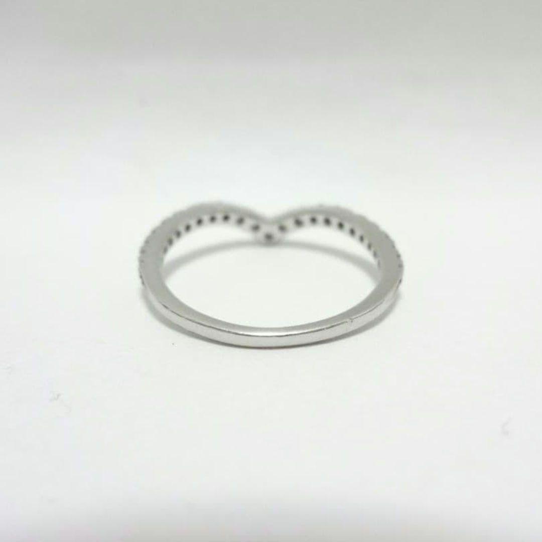 エタニティ V字 プラチナダイヤモンド リング
