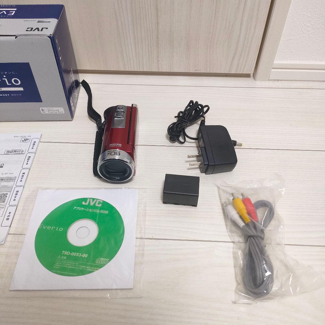 【美品】JVC Everio GZ-HM199 レッド