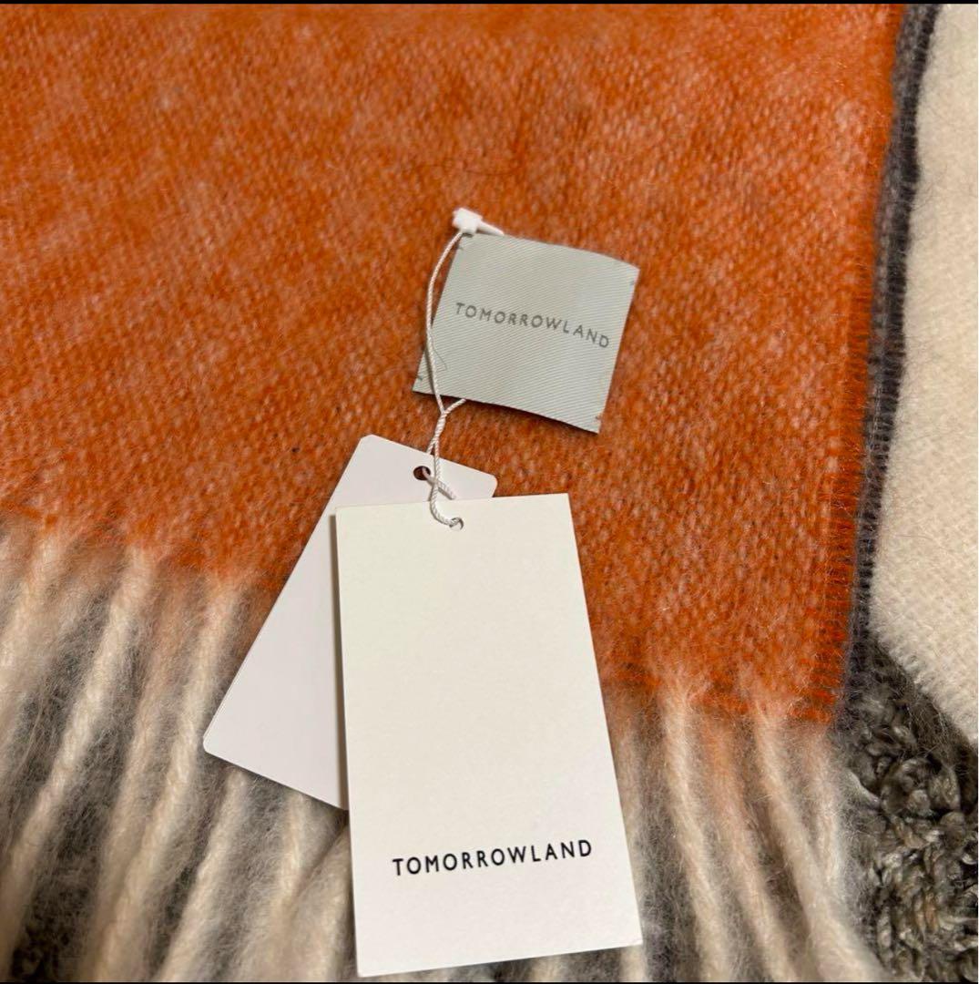 美品 タグ付き 人気】TOMORROWLAND☆マフラー☆ブラウン系