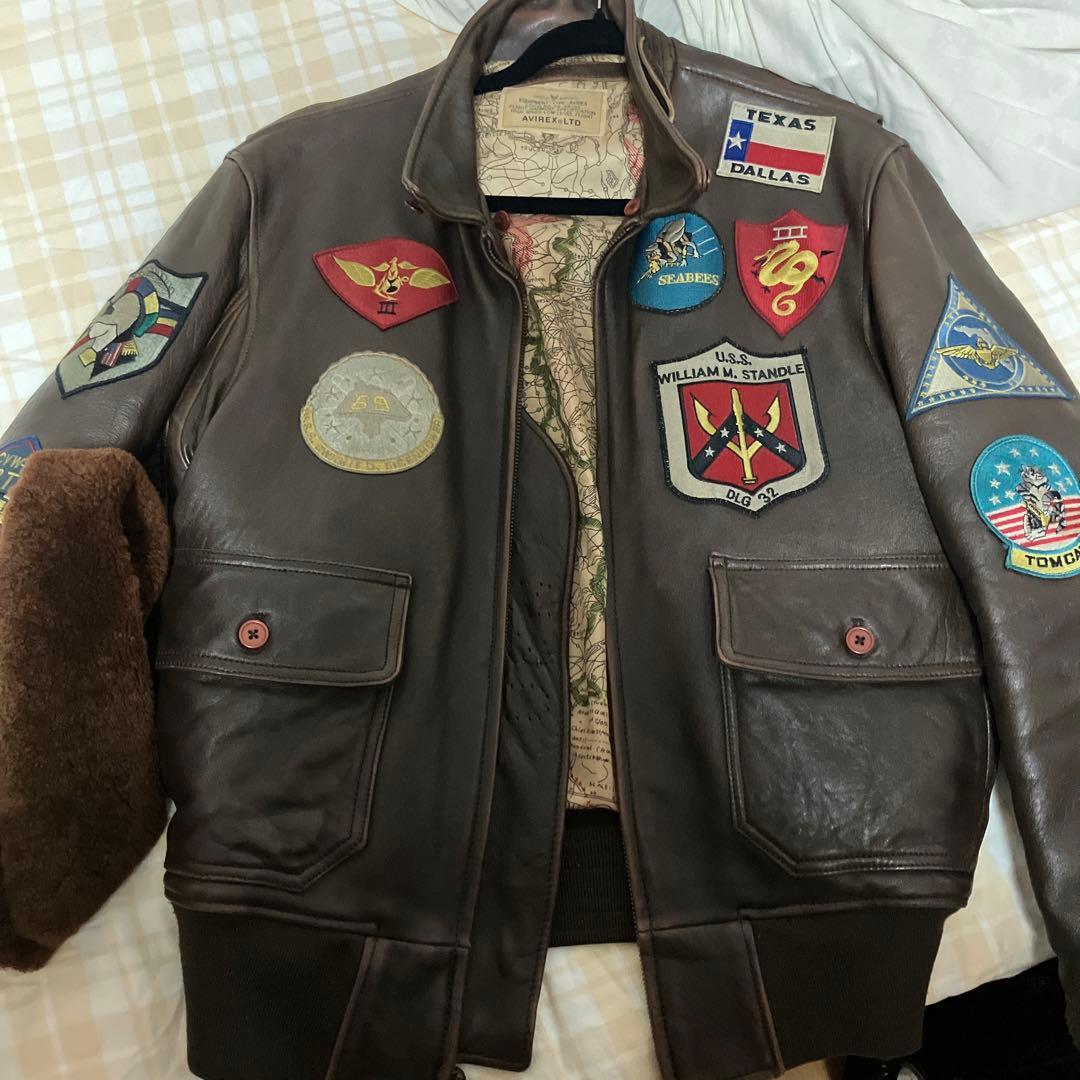 AVIREX トップガン G-1レザー フライトジャケット 時代の騎士 AVIREX