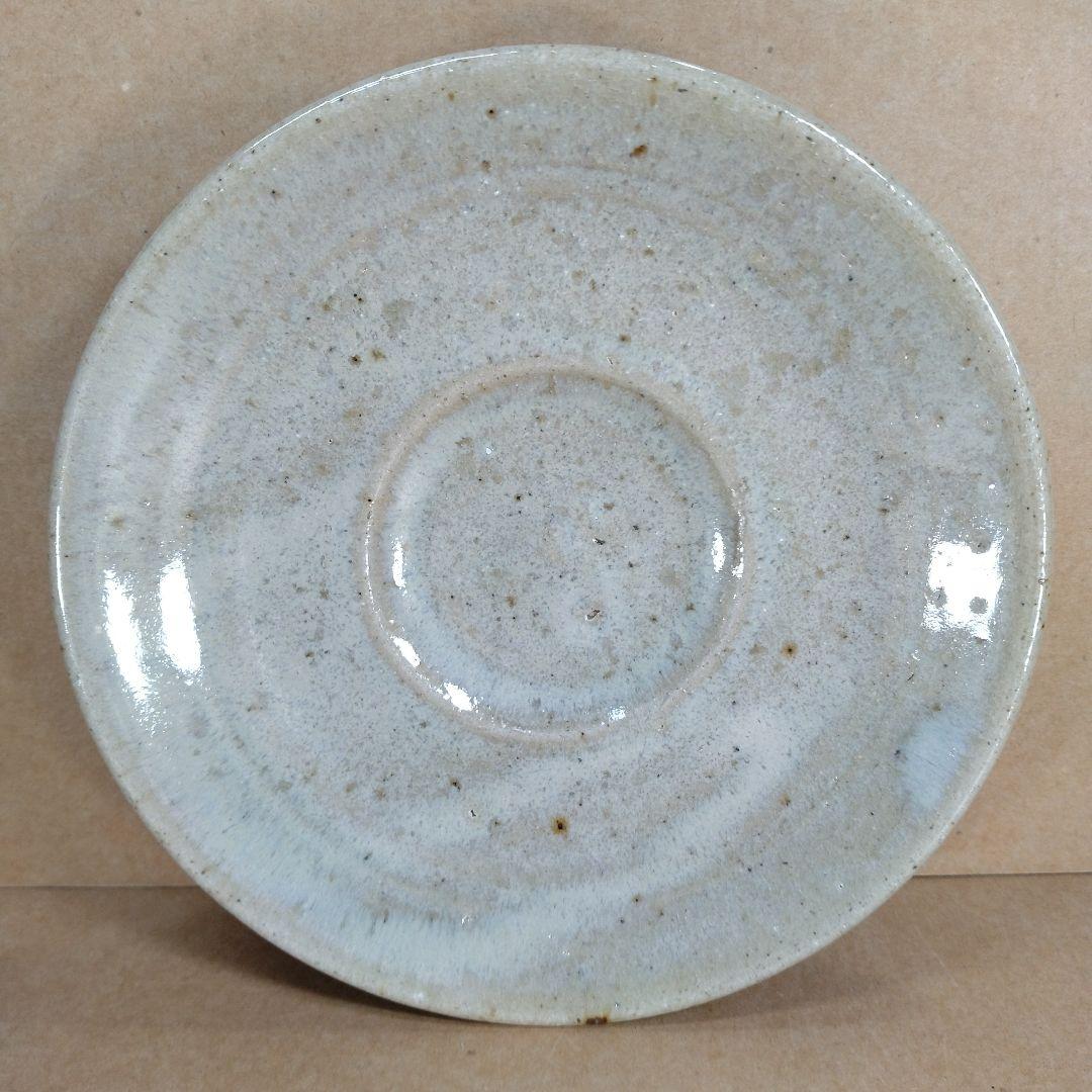 濱田庄司(浜田庄司) 朝杯(カップ&ソーサー）共箱 未使用 益子焼 人間国宝