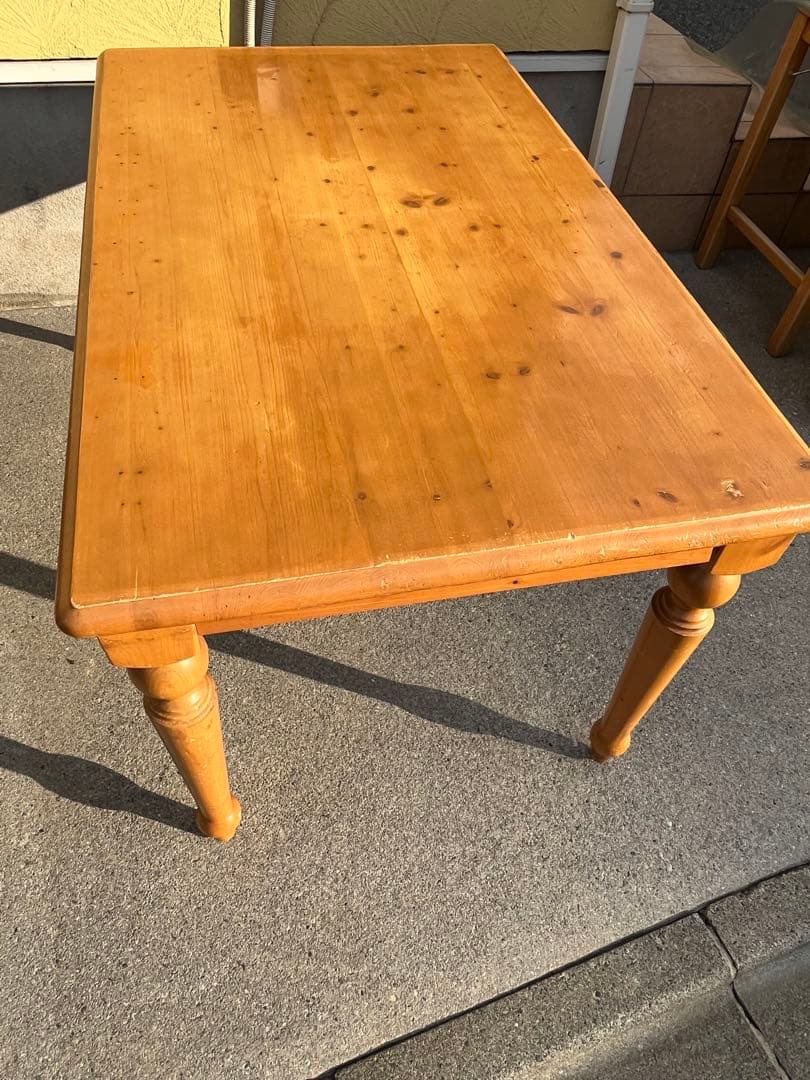 【こんにちは】カントリー ダイニングテーブル パイン材