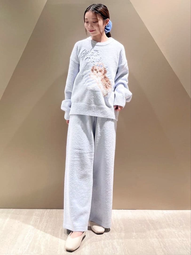 新品♥️ジェラートピケ シーズージャガードプルオーバー BLU　ジェラピケ