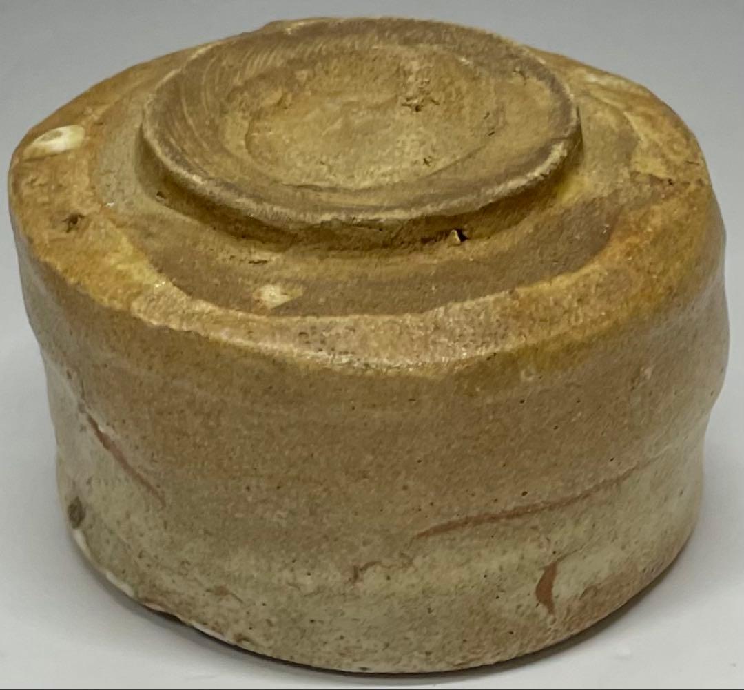 古瀬戸 桃山〜江戸初期 鉄絵筒盃 ぐい呑 美濃焼 箱付 y62