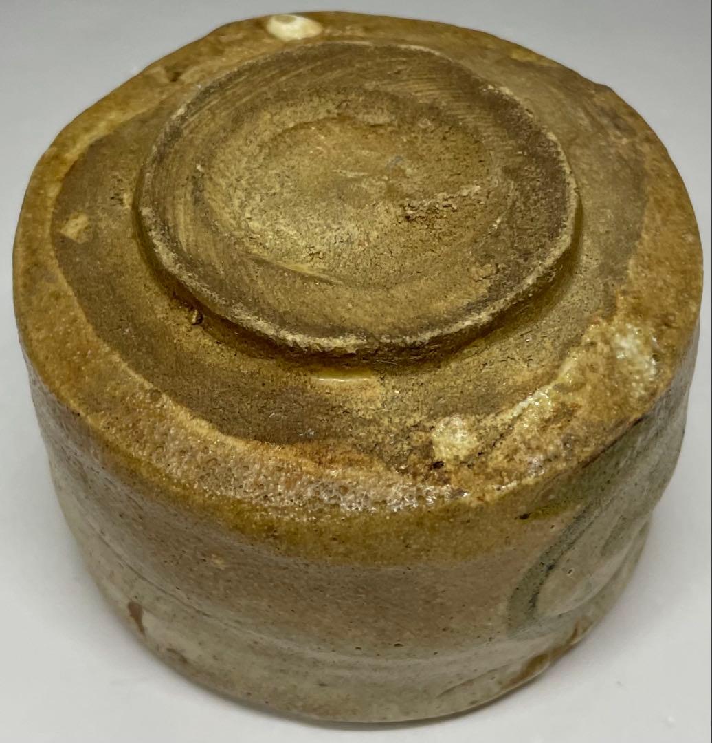 古瀬戸 桃山〜江戸初期 鉄絵筒盃 ぐい呑 美濃焼 箱付 y62