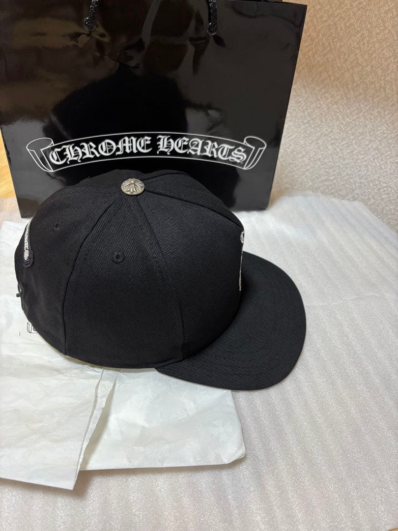 国内正規品】クロムハーツキャップ バーティカルロゴ 正規品 ブラック