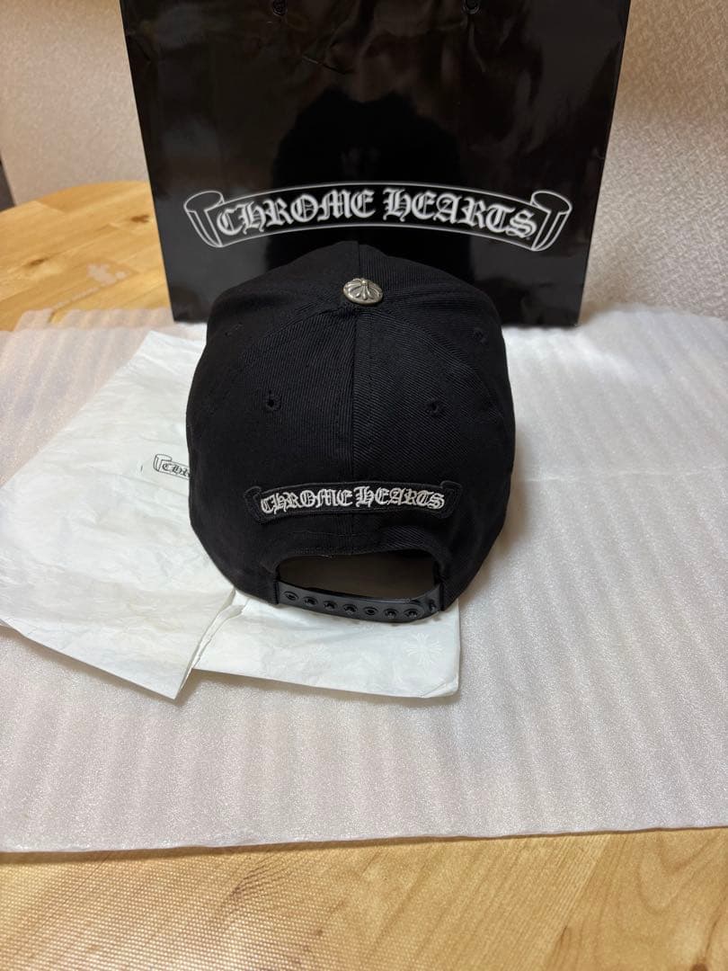 国内正規品】クロムハーツキャップ バーティカルロゴ 正規品 ブラック