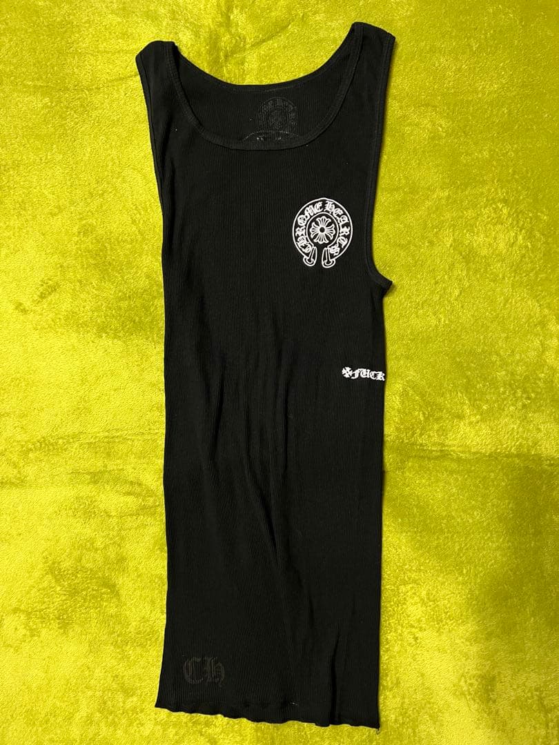 トップス chrome hearts tank top black