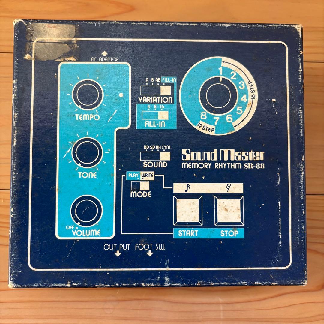 Sound Master SR-88 アナログドラムマシーン 箱/取説付美品珍品