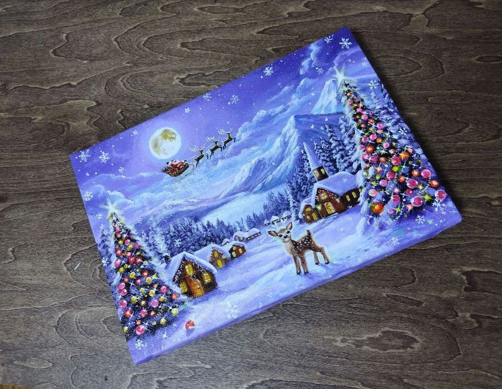 k*☆様 『月を眺めて』アクリル画 SM 風景画 絵画 k*☆様 『月を眺めて