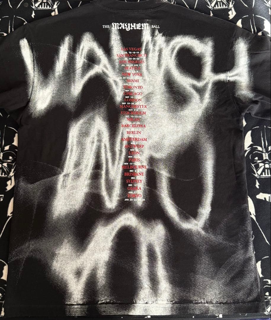 レディーガガ Lady Gaga ツアー クレジット入 Tシャツ Mサイズ 新品