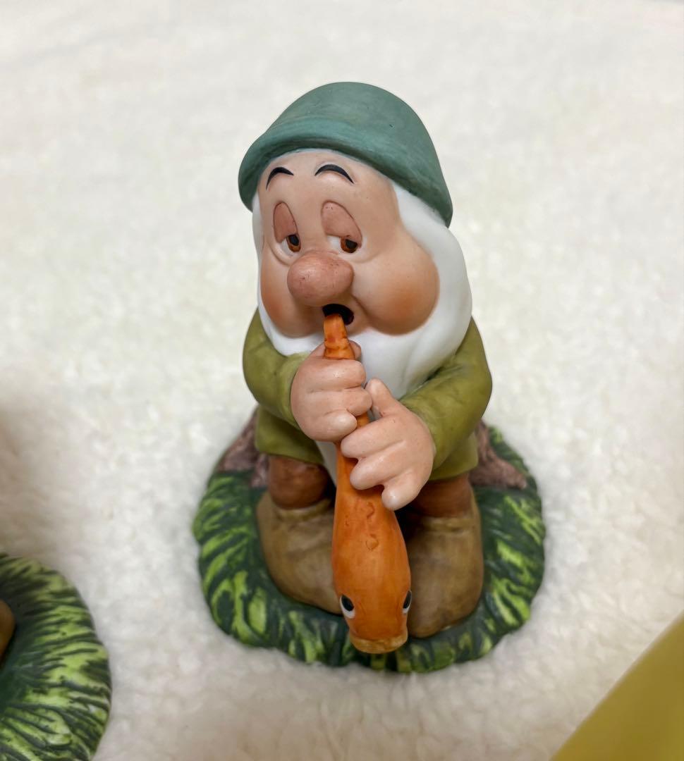 【希少】 白雪姫 7人の小人　加藤工芸　陶器　置物　ガーデンオーナメント　白雪姫