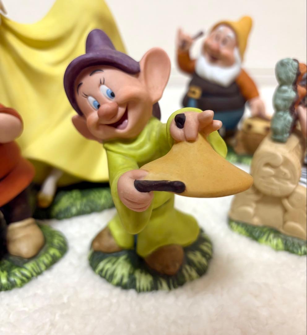 【希少】 白雪姫 7人の小人　加藤工芸　陶器　置物　ガーデンオーナメント　白雪姫