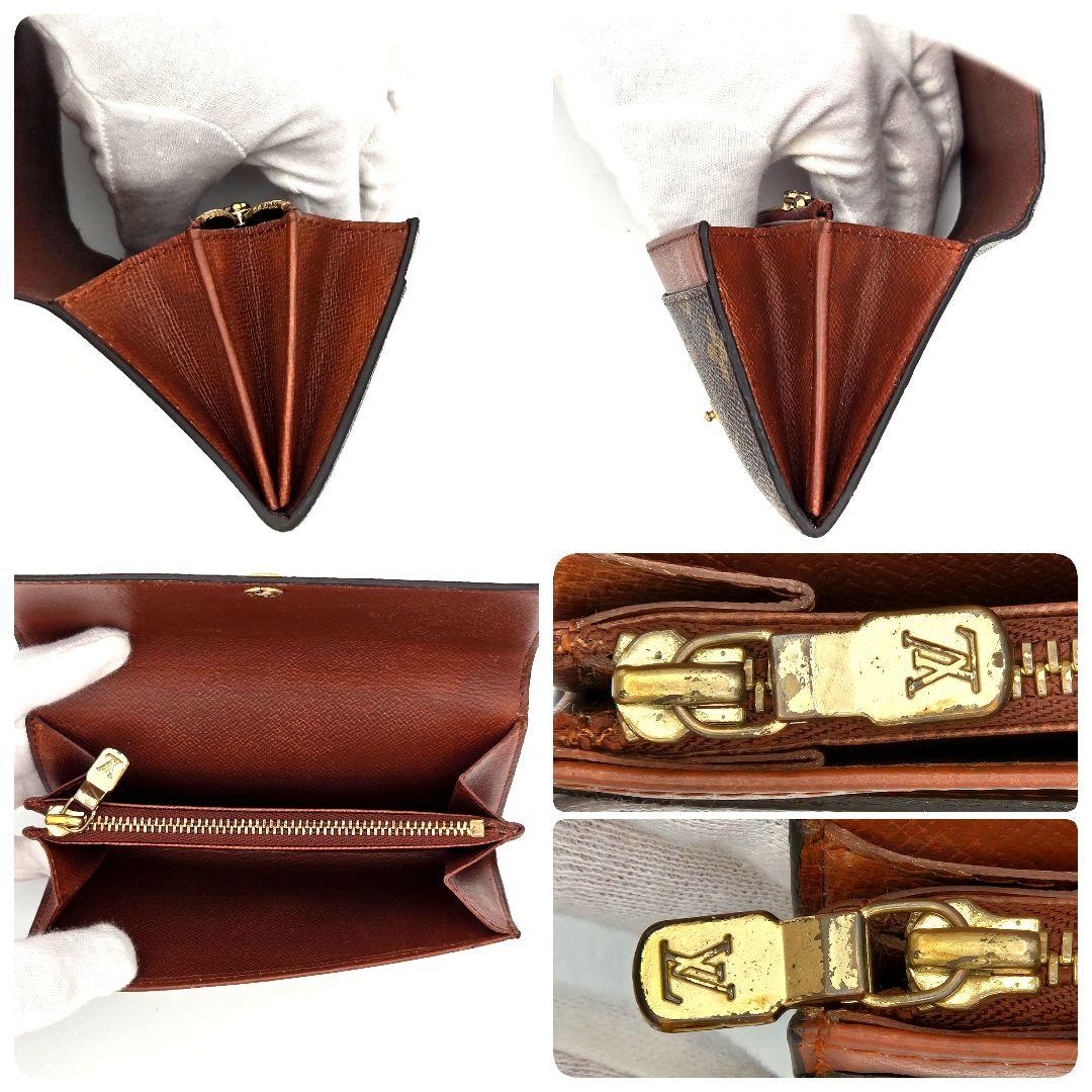 ルイヴィトン モノグラム 二つ折り 財布 小銭入れ カード入れ ポルト