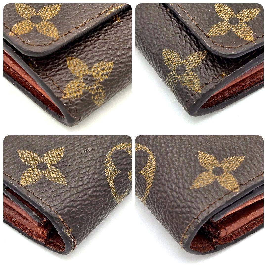 ルイヴィトン モノグラム 二つ折り 財布 小銭入れ カード入れ ポルト