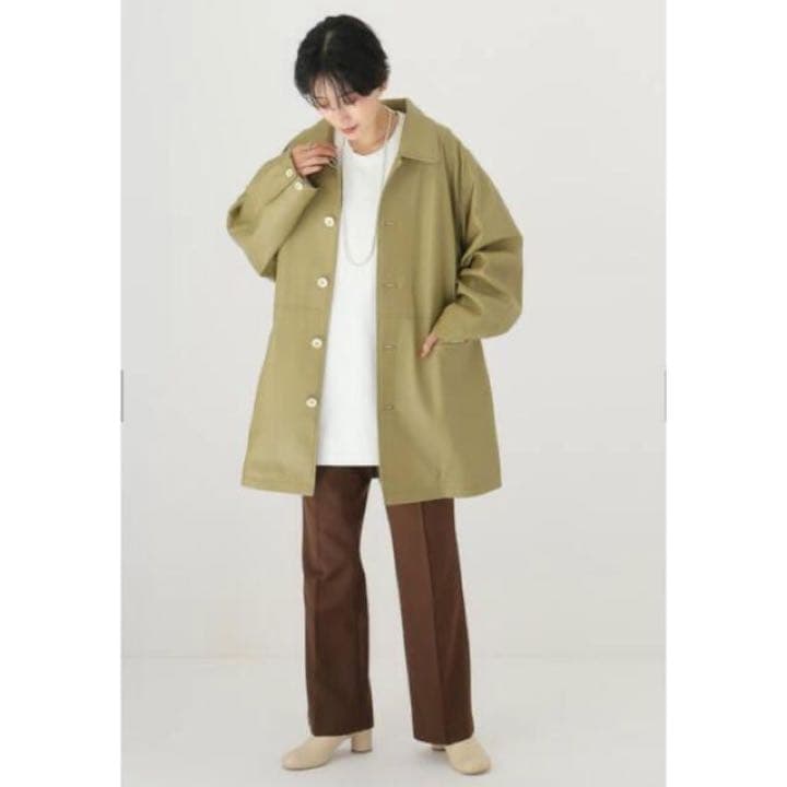 todayful エコレザーオーバージャケット オリーブ 36 TODAYFUL