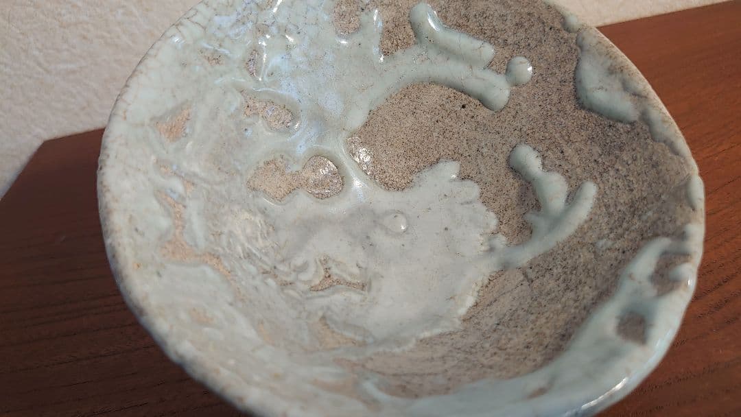 李朝　李朝茶碗　白釉　抹茶碗　朝鮮陶器　古玩　アンティーク李朝　１客