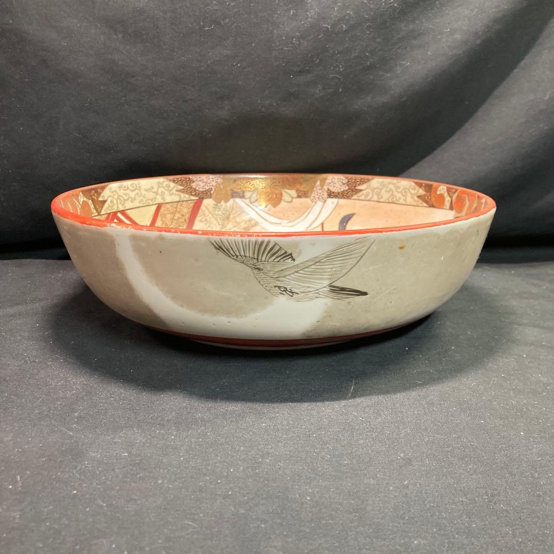 《九谷焼》加賀九谷製 金彩染錦 武者絵 大鉢 3サイズセット