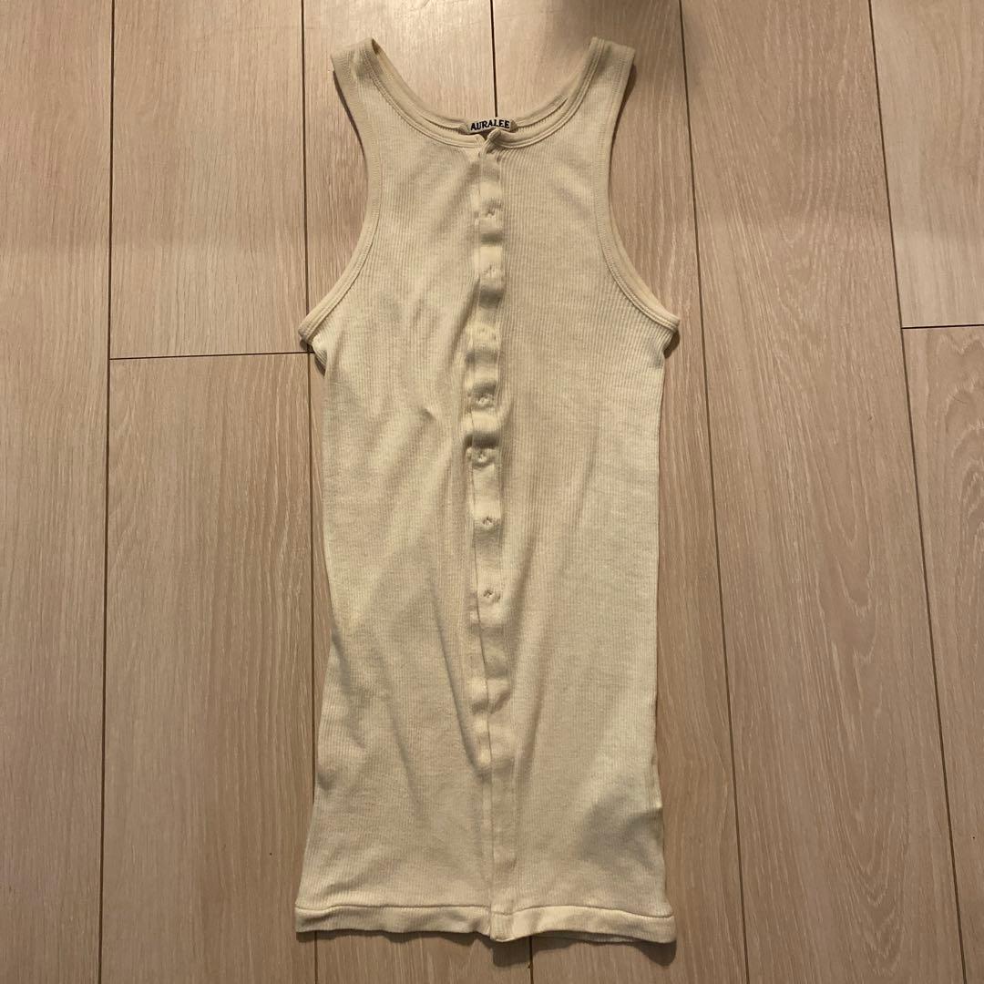 AURALEE オーラリーORGANIC SOFT RIB TANK TOP 1