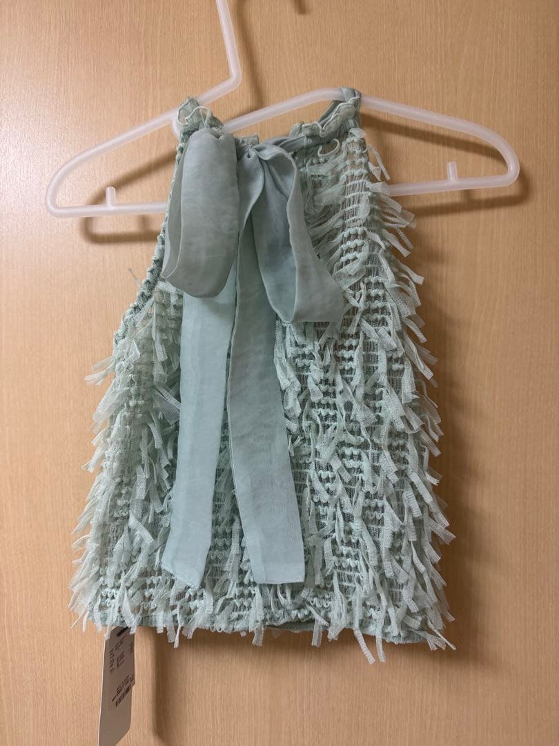 SNIDEL フリルカットブラウス SWCT244014 ライム