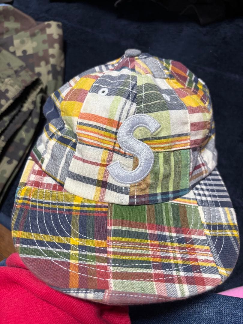 Supreme チェック柄 キャップ