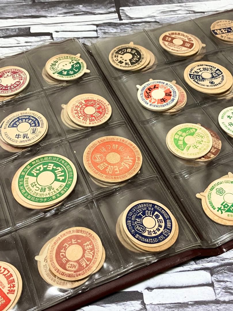 牛乳瓶のフタ メンコ 蓋【154枚セット】 牛乳瓶のふた メンコ 47枚
