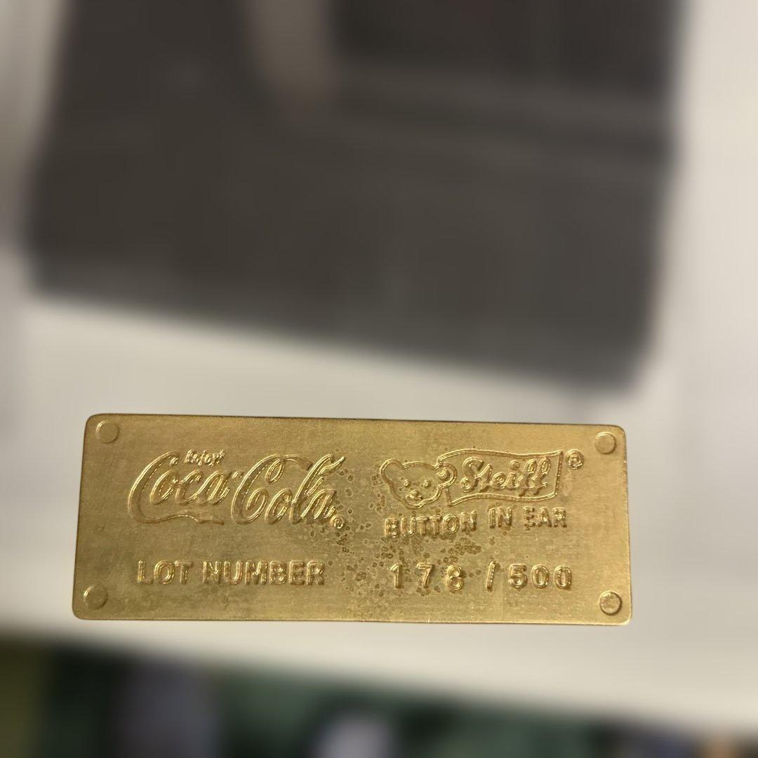 シュタイフコカコーラコラボ　サンタクローステディベア