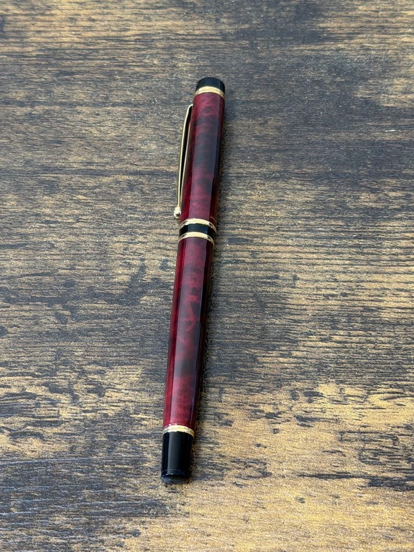 新品未使用 2008年製 初期型 グランセ ルビーレッド マーブル 万年筆