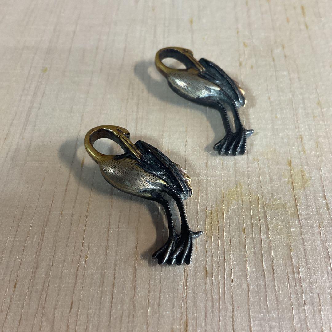 目貫　　2種4個　　刀装具　武具　骨董　時代物　江戸時代