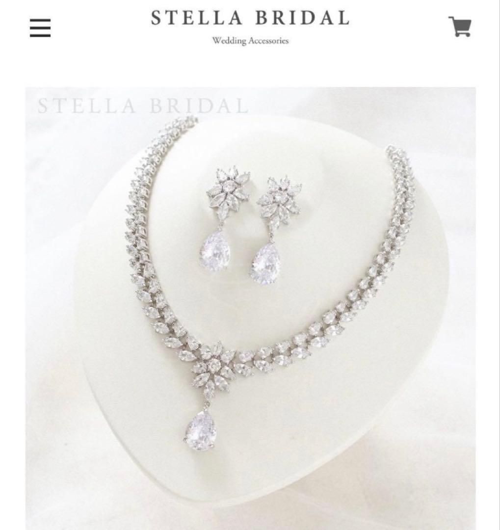 ステラブライダル　ジュディット　ネックレス&イヤリング