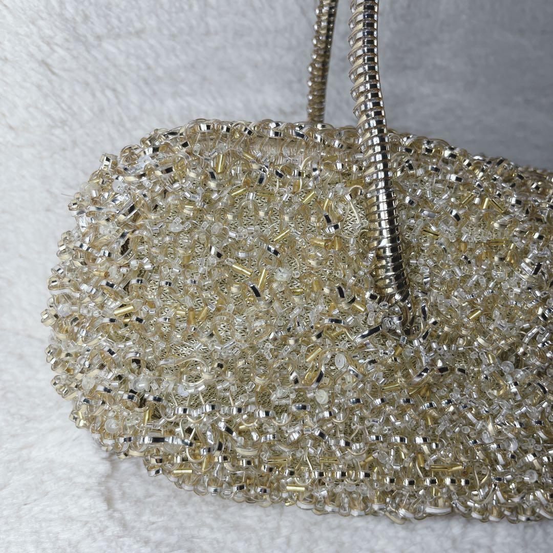 希少✨ほほ未使用　アンテプリマ ボストン ワイヤーバッグ　ゴールド　チャーム付き