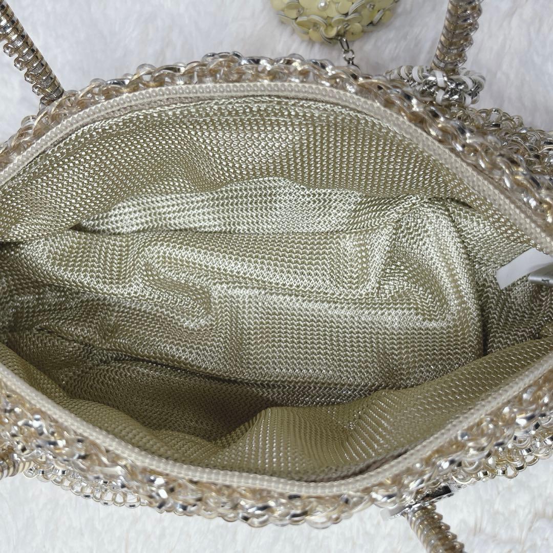 希少✨ほほ未使用　アンテプリマ ボストン ワイヤーバッグ　ゴールド　チャーム付き