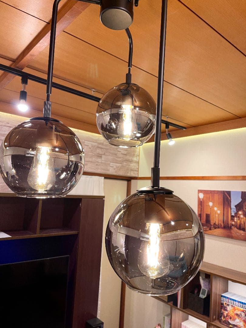 NITORI ペンダントライト VERRE 3T グレー M109808163人気 商