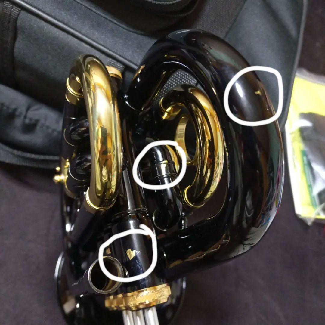 J.マイケル ポケットトランペット TR-400PCL 黒 ボタン アワビ柄