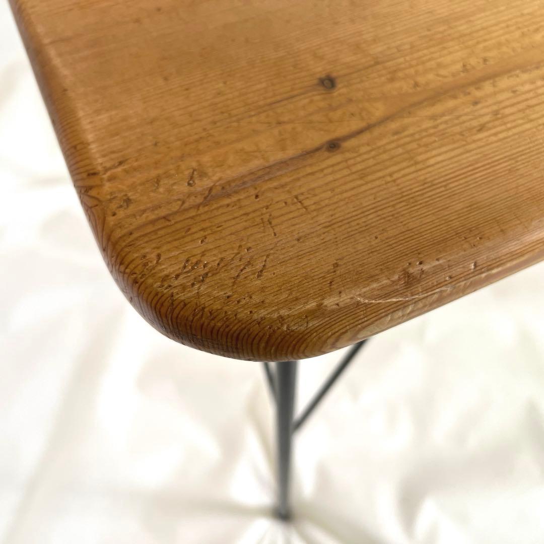 無垢材・古材・アイアンテーブル・作業台 幅122cm奥行67cm 高さ70cm