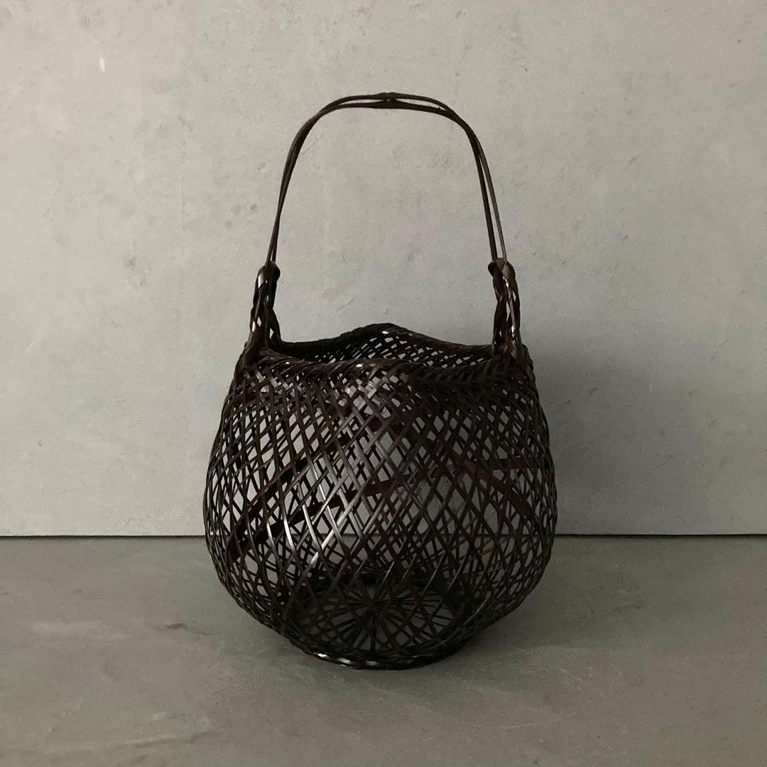 花籠 籠花入 おぐら 花器 茶道具