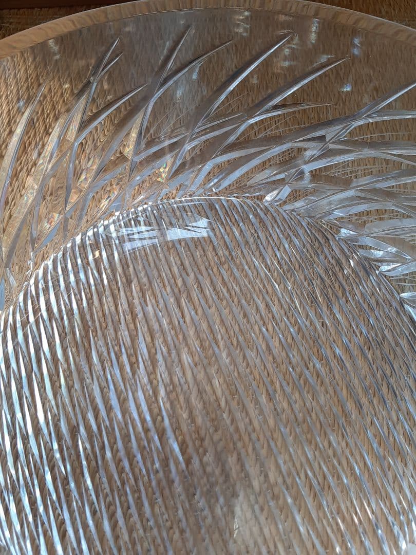 茶道具 ギヤマン（義山）平水指 漆蓋付き 共箱 水差 水入れ 平