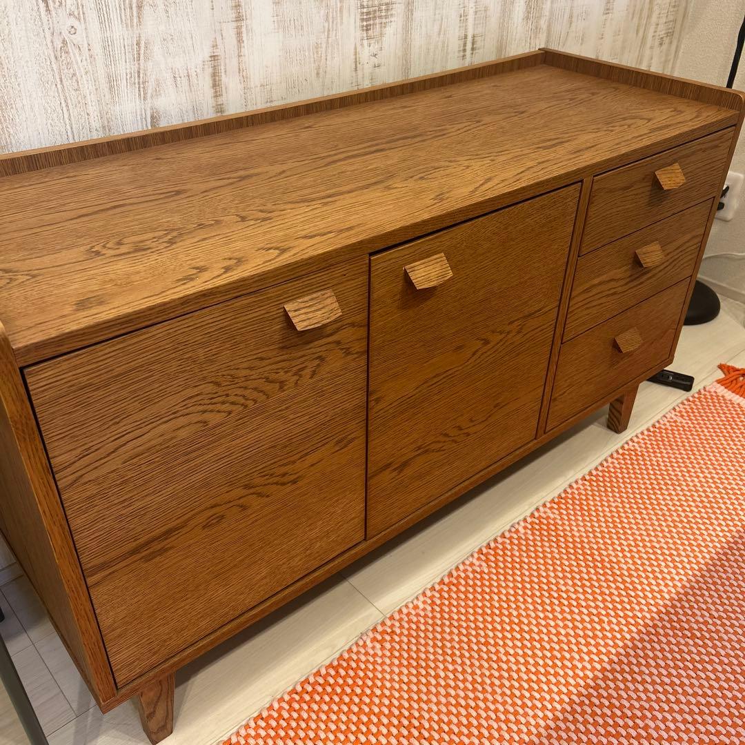 ウニコ　unico クルト サイドボード キャビネット オーク unico(ウニコ) 出張買取-アドア東京-世田谷区 KURT(クルト) オーク材