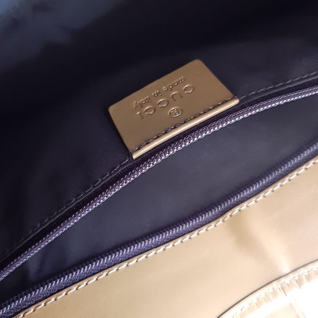 【使用感少】美品　グッチ ハンドバッグ ジャッキー ヴィンテージ ベージュ